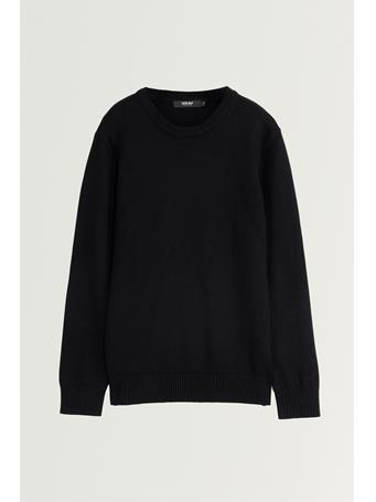 XRAY - Soft Slim Fit Middleweight Pullover Sweaters Basic Crewneck Sweater BLACK