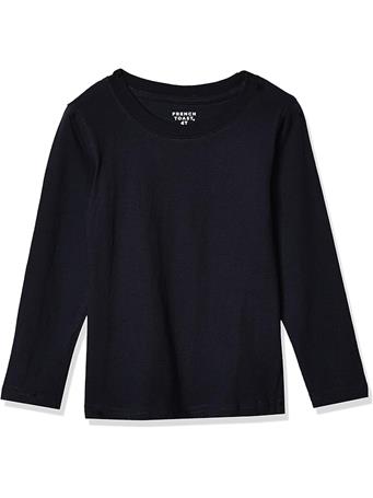 FRENCH TOAST - Unisex Long Sleeve Crew Neck Tee NAVY