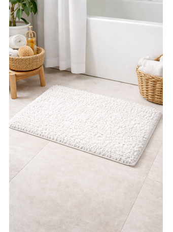 MARINER HOME - Super Bobble Bath Mat WHITE