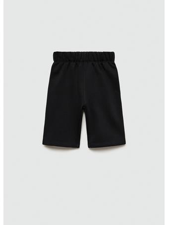 MANGO - Cotton Culotte Trousers BLACK