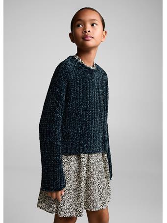 MANGO - Chenille Knit Sweater DARK GREEN