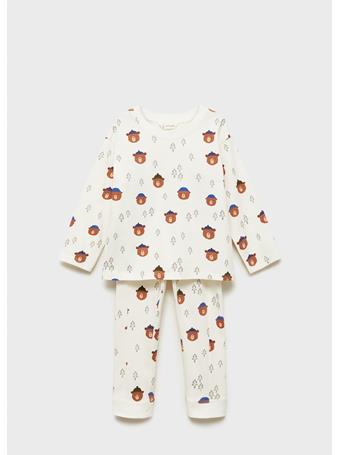 MANGO - Christmas Long Pajamas IVORY
