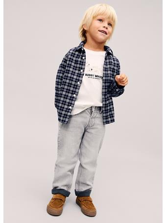 MANGO - Drawstring Waist Jeans GREY