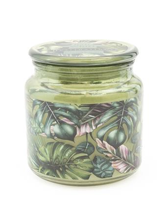 CANDLELIGHT - Bali Whirl Lidded Candle Jar GREEN