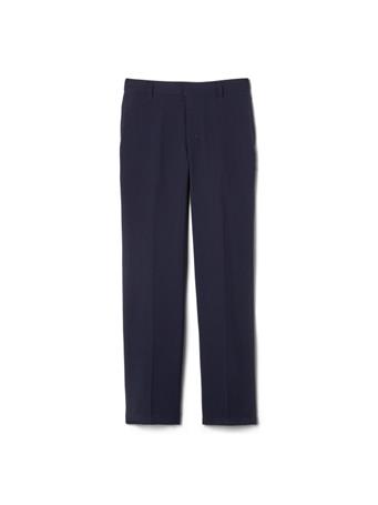 FRENCH TOAST - (Husky) Adjustable Waist Plain Front Uniform Pants NAVY