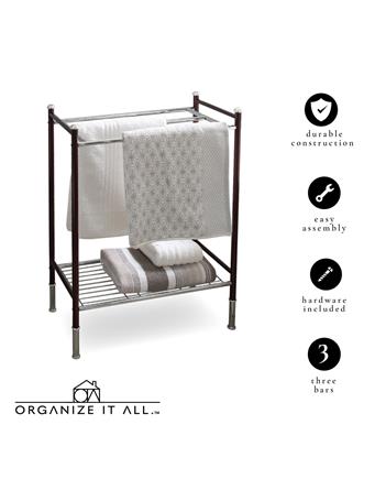 KENNEDY INTERNATIONAL - Neu Home Towel Rack BLACK