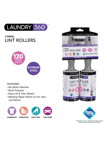 KENNEDY INTERNATIONAL - 2-Pack120 Sheet Lint Roller GREY