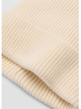 MANGO - Wool And Cashmere-blend Ribbed Hat OFF WHITE