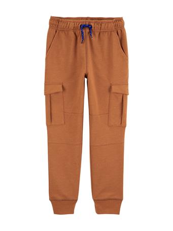 CARTER'S - Kid Pull-On Knit Cargo Pants BROWN