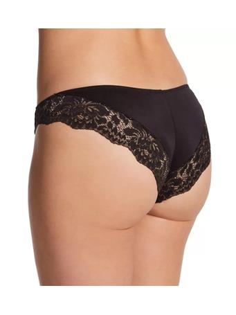 MAIDENFORM - Lace Back Tanga Underwear BLACK/ROSE GOLD