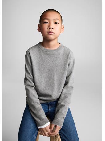 MANGO - Knit Cotton Sweater GREY