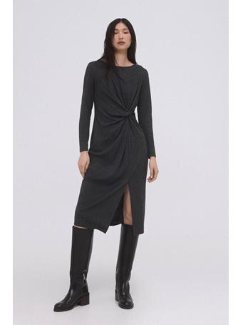 PEDRO DEL HIERRO - Midi Knot Dress DARK GREY