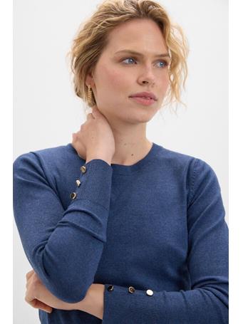 CORTEFIEL - Round Neck Sweater DARK BLUE