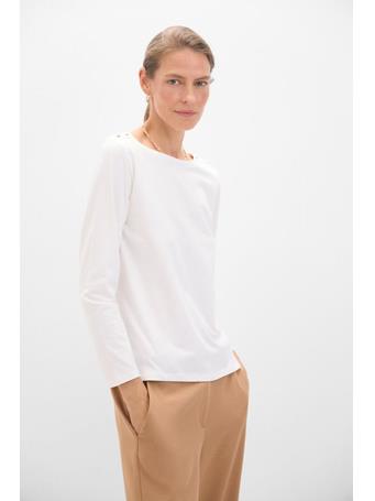 CORTEFIEL - Basic Boat Neck Tee WHITE