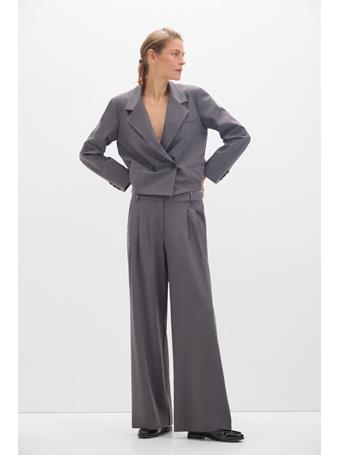 CORTEFIEL - Double Pleated Trousers DARK GREY
