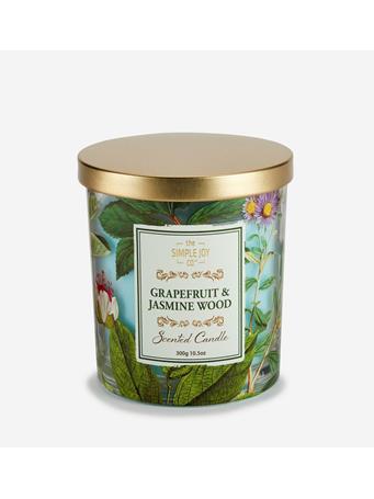 THE SIMPLE JOY CO - Grapefruit & Jasmine Wood Scented Candle NO COLOR