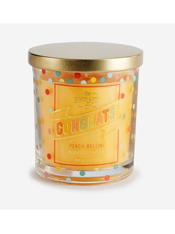 THE SIMPLE JOY CO - Congrats Peach Bellini Scented Candle YELLOW