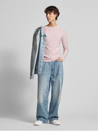 BLEND - Abas Knitted Sweater with Round Neck LILAC