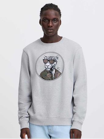 BLEND - Print Sweatshirt STONE MIX