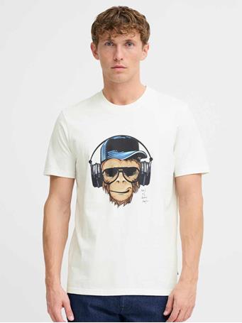 BLEND - Print T-Shirt WHITE