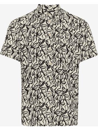 BLEND - Avian Button-up Shirt BLACK