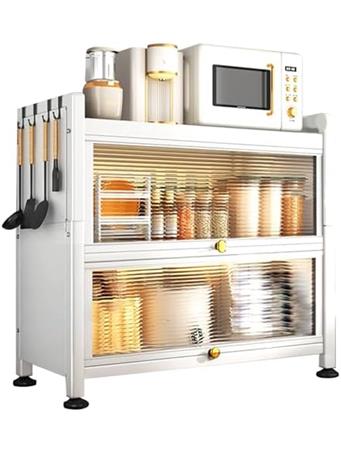 CONTAINED - 31 INCH 3-LAYER (TWO-DOOR) DUSTPROOF CAB WHITE