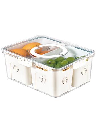 CONTAINED - Portable Waterproof Crisper 3  Compartments WHITE