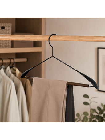 CONTAINED - Black Metal Coat Jacket Hanger BLACK