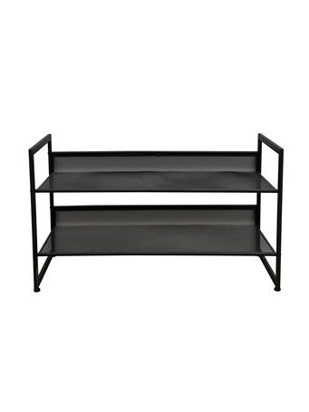 MEHOME - 2-Tier Shoe Rack BLACK