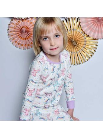 POWELL CRAFT - Unicorn Cosy Knit Pyjamas MULTI