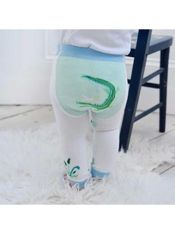 POWELL CRAFT - Crocodile Knitted Leggings MULTI