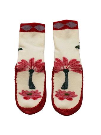 POWELL CRAFT - Sultan’s Garden Knitted Moccasin Slippers MULTI