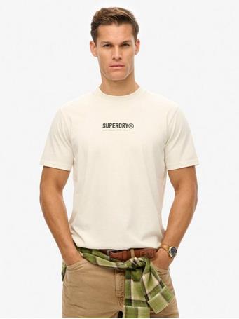SUPERDRY - Utility Sport Graphic T-Shirt NEW CHALK WHITE