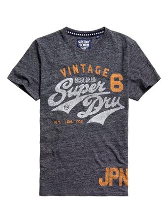 SUPERDRY - Stacker Modern Classic Lite T-Shirt FLINT GREY GRIT