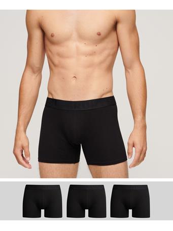 SUPERDRY - Cotton Boxer Triple Pack BLACK