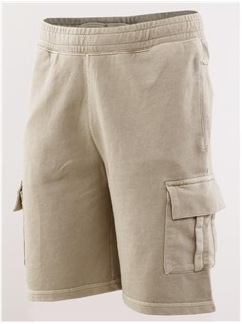 SUPERDRY - Contrast Stitch Cargo Shorts WASHED SILVER BEIGE