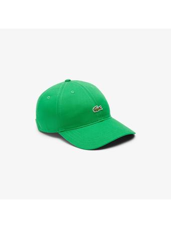 LACOSTE - Cotton Twill Cap GREEN