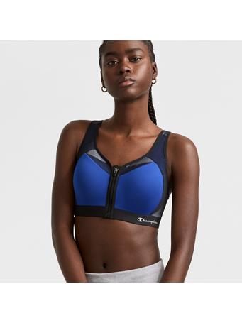 CHAMPION - Motion Control Zip Sports Bra SURF THE WEB