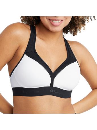 CHAMPION - Curvy Sports Bra WHITE/BLACK