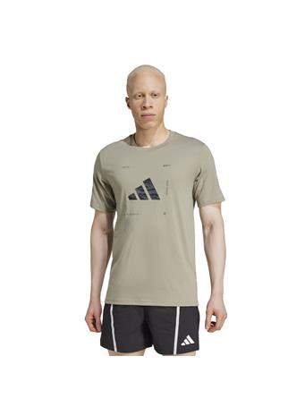 ADIDAS - Climacool Training Camo Logo Graphic Tee GREY