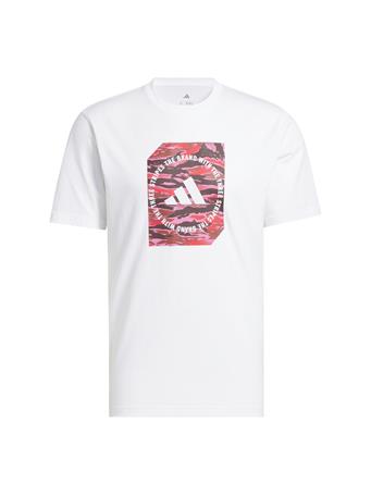 ADIDAS -  Camo Shape Graphic T-Shirt WHITE