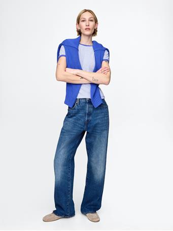 GAP - Modern Rib T-Shirt BLUE STRIPE