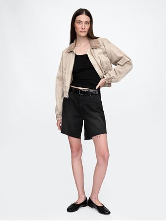 GAP - CloseKnit Jersey Square-Neck Top TRUE BLACK