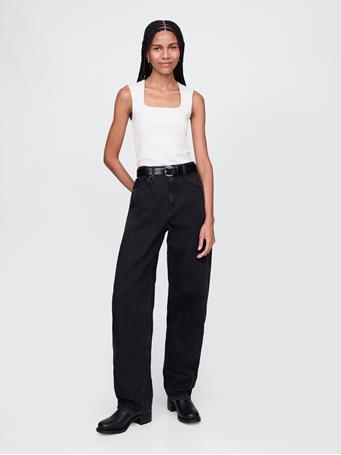 GAP - CloseKnit Jersey Square-Neck Top NEW OFF WHITE