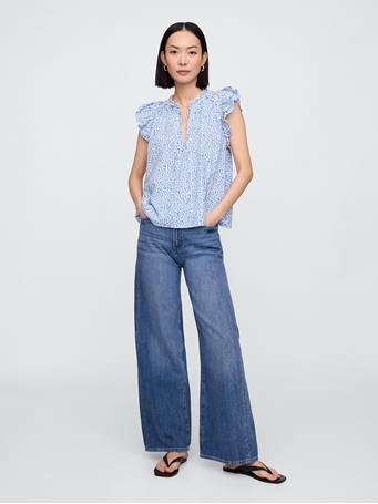 GAP - Tee LIGHT BLUE FLORAL