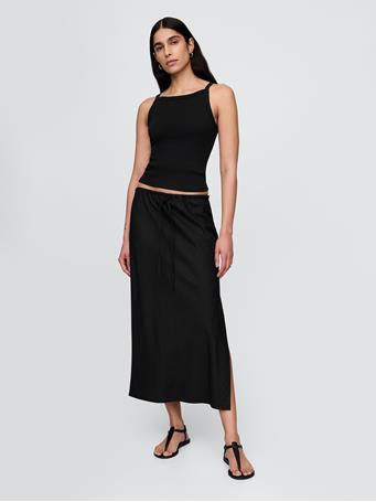 GAP - Modern Apron-Neck Tank Top BLACK