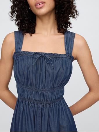 GAP - Midi Dress MEDIUM WASH