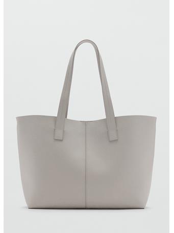MANGO - Shopper Bag With Double Handle NATURAL WHITE