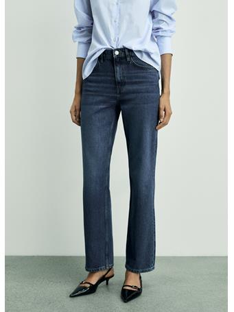 MANGO - Matilda Medium-rise Straight-fit Jeans NAVY