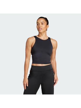 ADIDAS - Yoga Crop Tank with Inner Shelf Bra BLACK